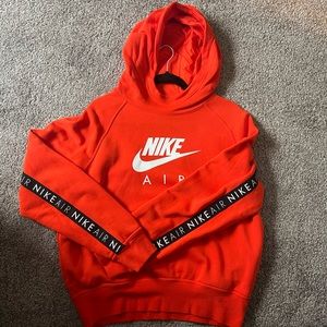 Nike Air BB Hoodie, Size Large, Orange, Gently Used